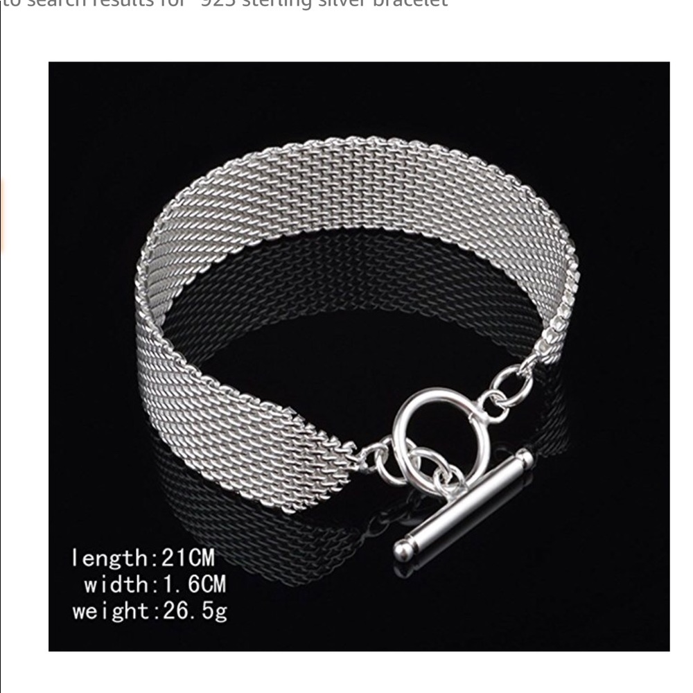 925 Stamped Link bracelet - Picture 1 of 6